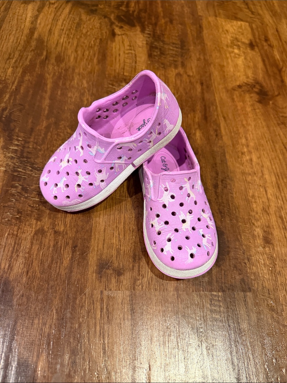 Kids Pink Slip-On Shoes